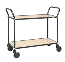 Design Service Trolley - Black/Birch