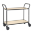 salesbridges Design Service Trolley - Black/Birch