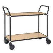 Design Service Trolley - Black/Beech