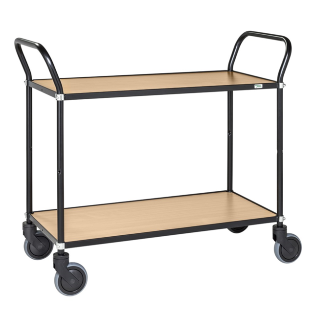 Design Service Trolley - Black/Beech