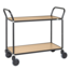 salesbridges Design Service Trolley - Black/Beech