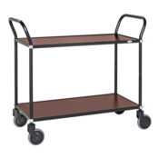 Design Service Trolley - Black/ Mahogny