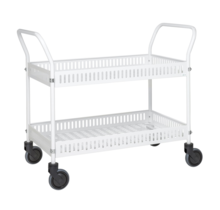 White Trolley, 1130 x 550 x940 mm, With Side Rail