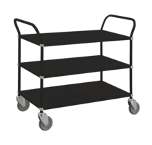 Black Trolley 108 x 48 cm -3 Levels