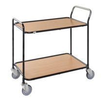 Table Trolley, 1020 x 555 x 965 mm, Beech / Black