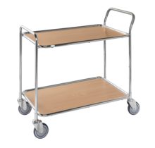 Table Trolley, 1020 x 555 x 965 mm, Beech / Galvanized