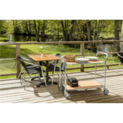 Table Trolley, 1020 x 555 x 965 mm, Beech / Galvanized Table Trolley, 1020 x 555 x 965 mm, Beech / Galvanized