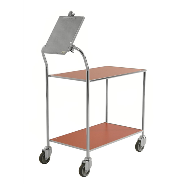 Table Trolley, 1020 x 555 x 965 mm, Capacity 250 Kg, White/ Galvanized