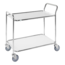 salesbridges Table Trolley, 1020 x 555 x 965 mm, White/ Galvanized