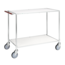 salesbridges Table Trolley, 1080 x 580 x 870mm, White/ Galvanized