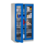 Salesbridges Cupboard with transparent doors, storage workshop cabinet W1000xD500xH1950 mm