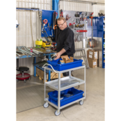 Utility Cart, Shelf Trolley 690 x 420 x 850 Alu- Zinc Utility Cart, Shelf Trolley 690 x 420 x 850 Alu- Zinc