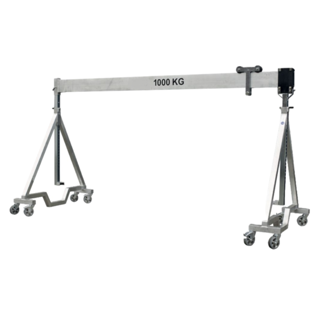 Mobile Gantry Crane Aluminum  1Ton Beam Length 5.0 meters