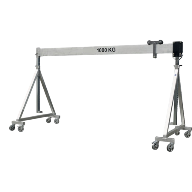 Mobile Gantry Crane Aluminum  1Ton Beam Length 5.0 meters