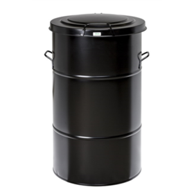 160 L Industrial Waste Bin -550 x 550 x 780 mm- Black