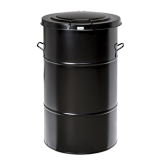 160 L Industrial Waste Bin -550 x 550 x 780 mm- Black