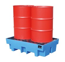 Spill pallet Sump tray  Polyethylene Accumulation center for 2 Drums