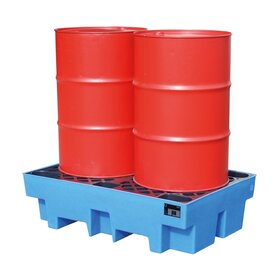 Spill pallet Sump tray  Polyethylene Accumulation center for 2 Drums