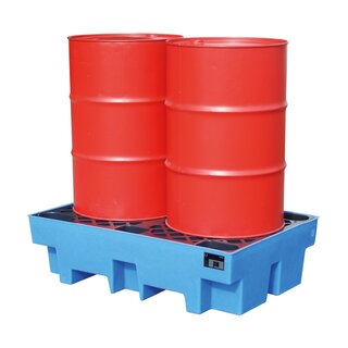 Spill pallet Sump tray  Polyethylene Accumulation center for 2 Drums
