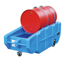 Mobile Polyethylene sump tray for 200L steel drum