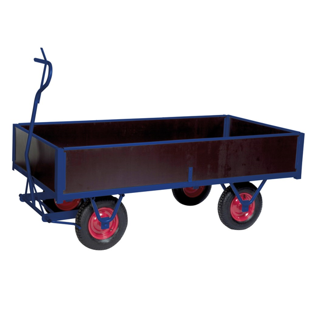 Industrial Hand Pull Trolley 950 x 545 x 396mm Platform Trolley - Copy