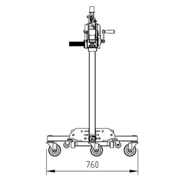 Workshop Platform  Lifter 130 Kg  Lifting Height Up to 3.3 m