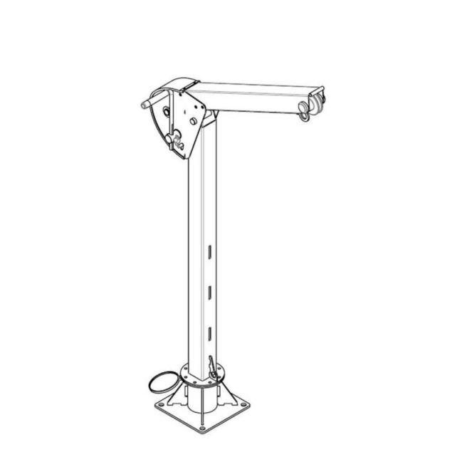 Portable Swivel Davit Stainless Steel  Lift Up To 250 Kg