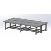 Workstation ILOT workbench L3600xD1800mm height adjustable