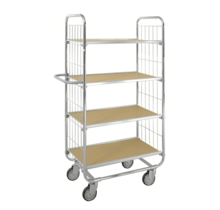 ESD Trolley With 4 Shelves adjustable in height L140xW47xH159 cm
