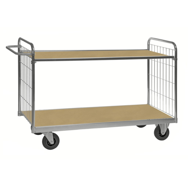 ESD Trolley With 2 Large  Shelves adjustable in height L159xW65xH103 cm