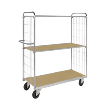 ESD Trolley With 3  Shelves adjustable in height L150x W65xH169 cm