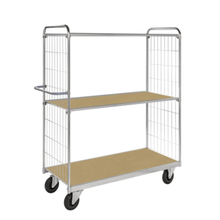 ESD Trolley With 3  Shelves adjustable in height L150x W65xH169 cm
