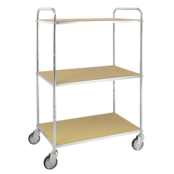 ESD Trolley With 3  Shelves adjustable in height L98xW58xH144 cm