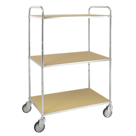 ESD Trolley With 3  Shelves adjustable in height L98xW58xH144 cm