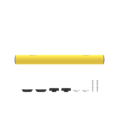 Kerb Barrier PE 140mm height Yellow D-flexx MIKE