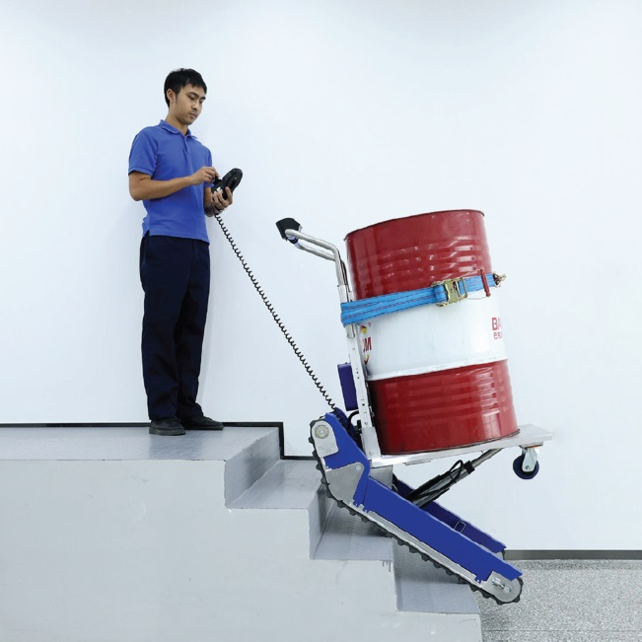 Electric powered stair climber hand trucks with rubber tracks 310 Kg