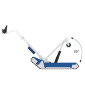 Electric powered stair climber hand trucks with rubber tracks 310 Kg