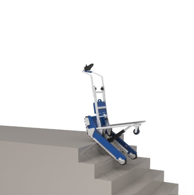 Electric powered stair climber hand trucks with rubber tracks 310 Kg