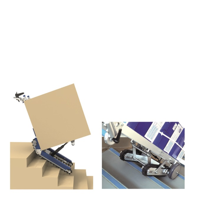 Electric powered stair climber hand trucks with rubber tracks 420 Kg Electric powered stair climber hand trucks with rubber tracks 420 Kg