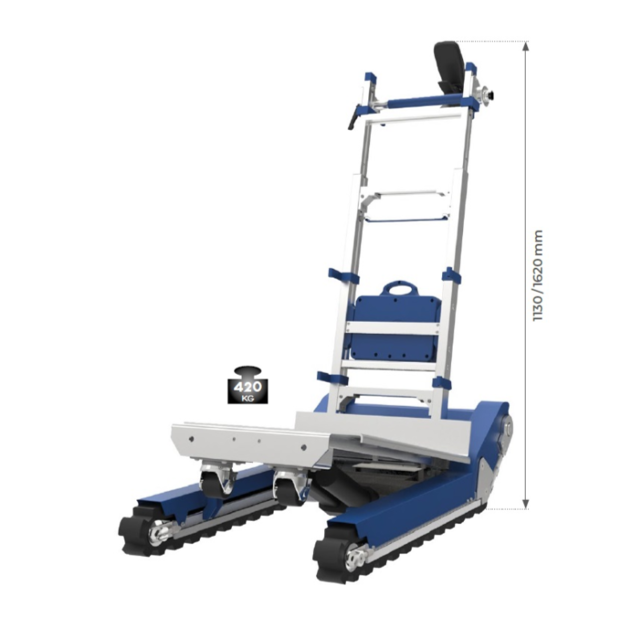 Electric powered stair climber hand trucks with rubber tracks 420 Kg Electric powered stair climber hand trucks with rubber tracks 420 Kg