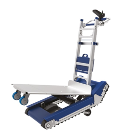 Heavy duty electric stair climber with crawlers self-stabilizing 420 kg