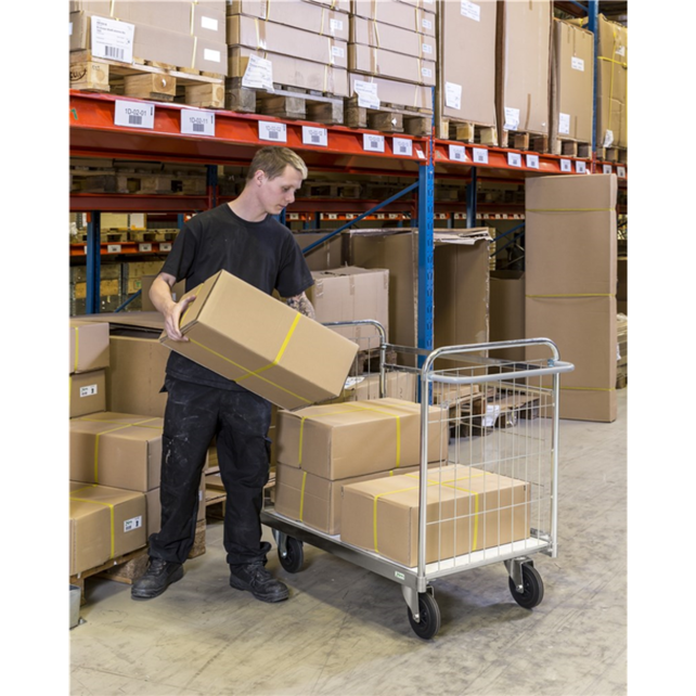 PARCEL TROLLEY- Removable Mesh Wall