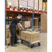 PARCEL TROLLEY- Removable Mesh Wall