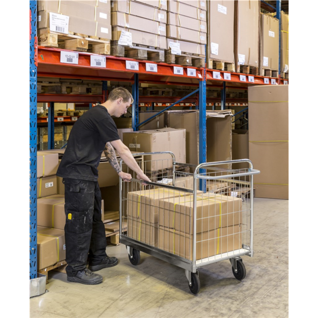 PARCEL TROLLEY- Removable Mesh Wall