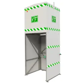 Jacketed and Insulated 1500L Tank Shower J14K1500 Hughes safety