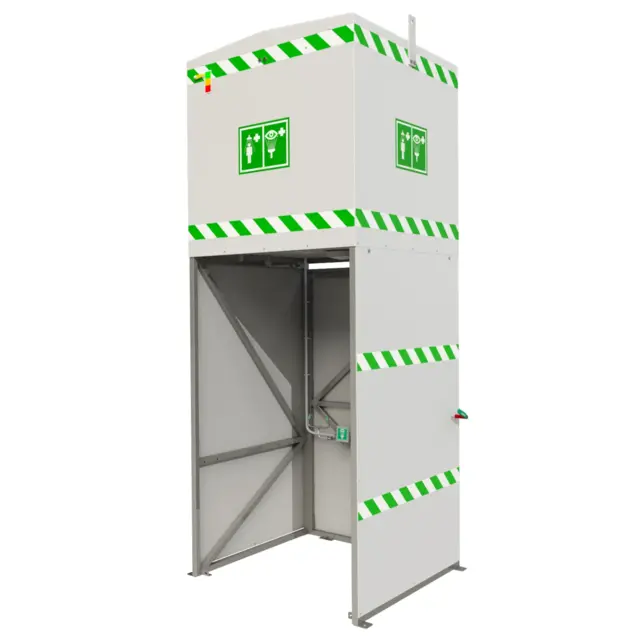 Jacketed and Insulated 1500L Tank Shower J14K1500 Hughes safety