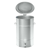 70 L  Waste Bin - Industrial Bins- 415 x 415 x 630mm - Electro-Galvanized