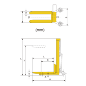 Manual Pallet Stacker 1000Kg Height up to 2500 mm