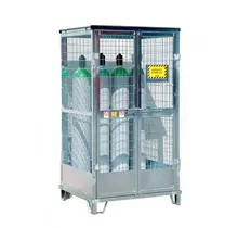 gas Cylinder Storage Cages PBO gas cylinder cage Steel 113 x 96 x 210 cm