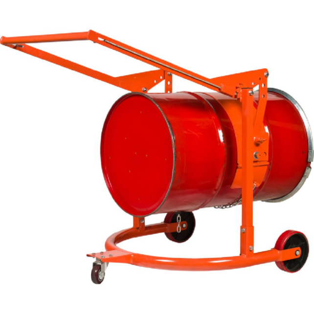 Trolley for Steel Drum 55 Gallons Lift and Turn with Pneumatic Spring,